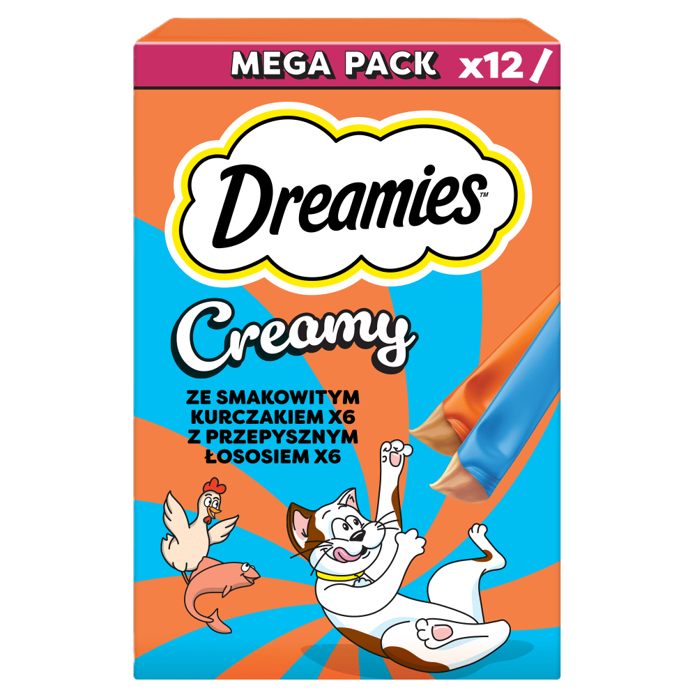 Kremowe Przysmaki dla kota Creamy z Wybornym Kurczakiem i Łososiem - brand image